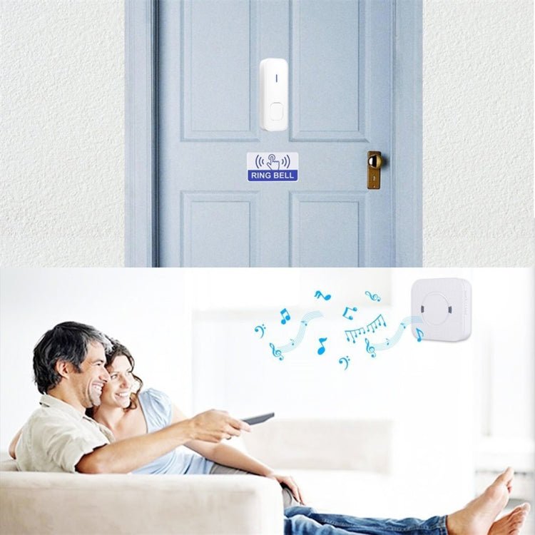 P6 - B 110dB Wireless IP55 Waterproof Low Power Consumption WiFi Doorbell Receiver, 53 Music Options, Receiver Distance: 300m - Trustpick