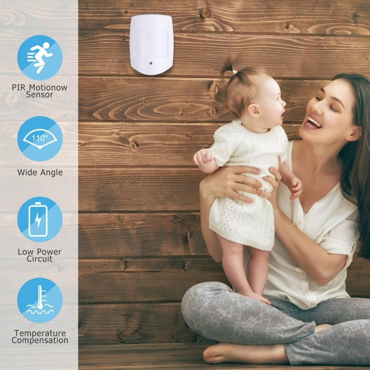 PA - 476CH 2 Levels Adjustable PIR Motion Sensor for Home Security - Trustpick