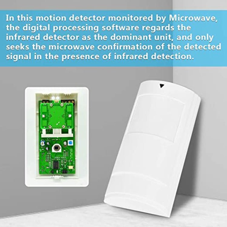 PA - 525D Wired Dual Infrared and Microwave Digital Motion Detector - Trustpick