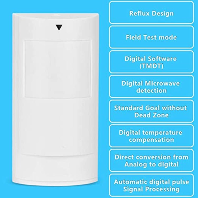 PA - 525D Wired Dual Infrared and Microwave Digital Motion Detector - Trustpick