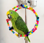Parrot Bird Arch Climbing Swing Wheel Ring Toy - Trustpick