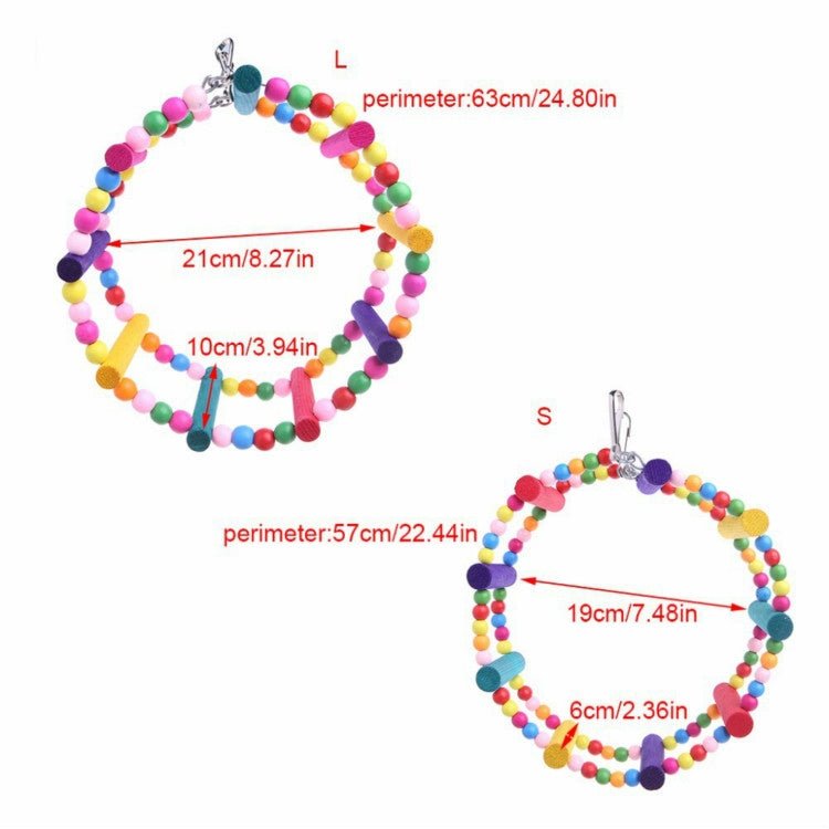 Parrot Bird Arch Climbing Swing Wheel Ring Toy - Trustpick