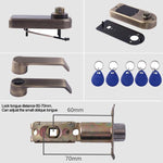 Password + Key + Sensor Card Zinc Alloy Red Bronze Electronic Door Lock Touch Screen Electronic Code Lock - Trustpick