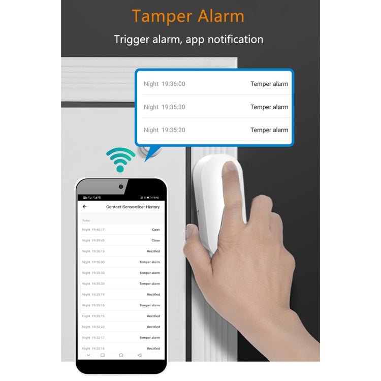 PB - 69W WIFI Smart Wireless Magnetic Door and Window Sensor - Trustpick