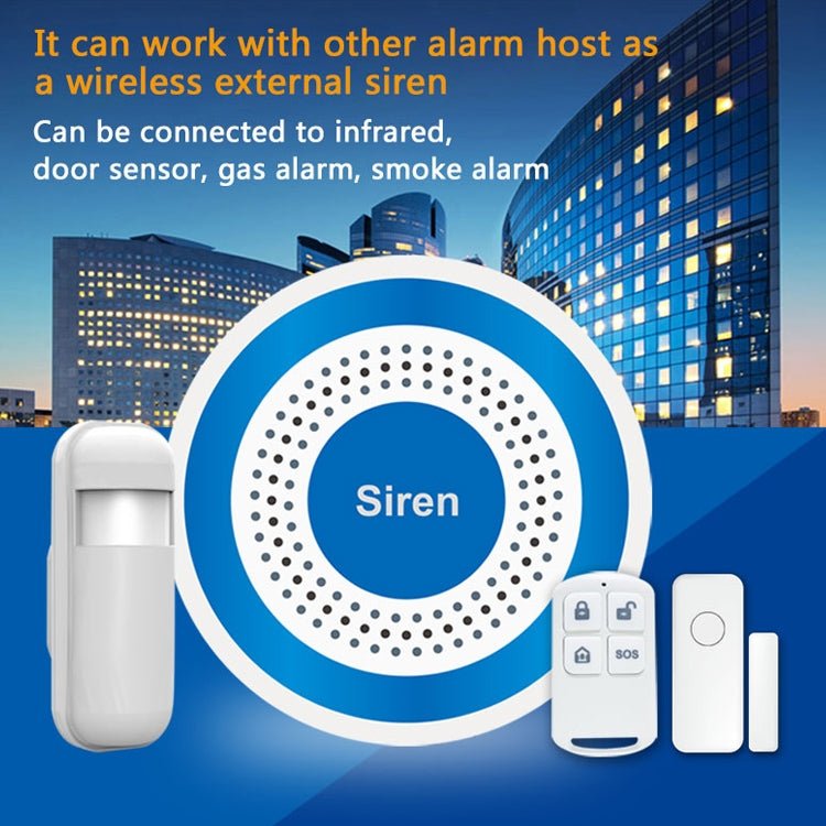 PE - 519R Wireless Indoor Alarm Siren with Strobe - Trustpick