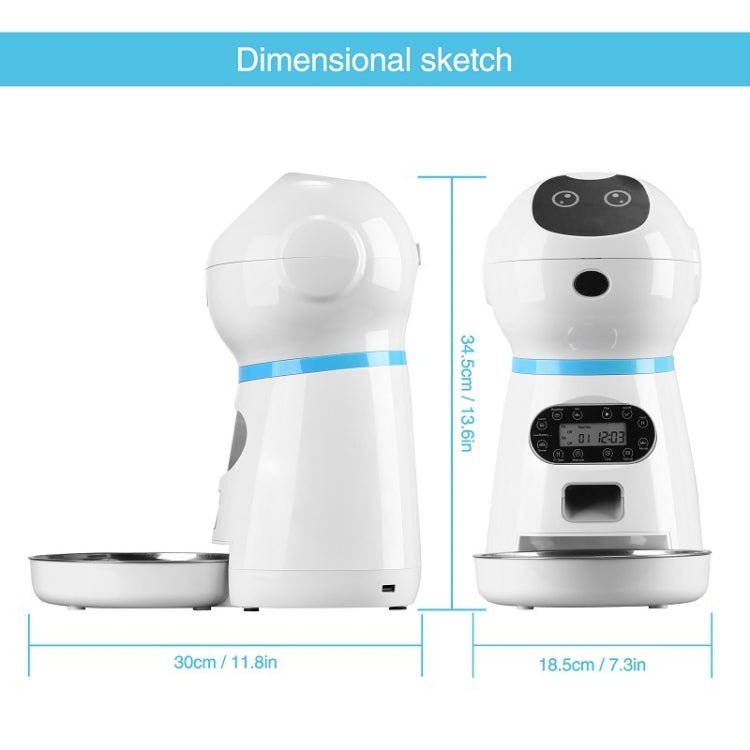 Pet Auto Feeding Intelligent Feed Stainless Steel Food Dish - Trustpick