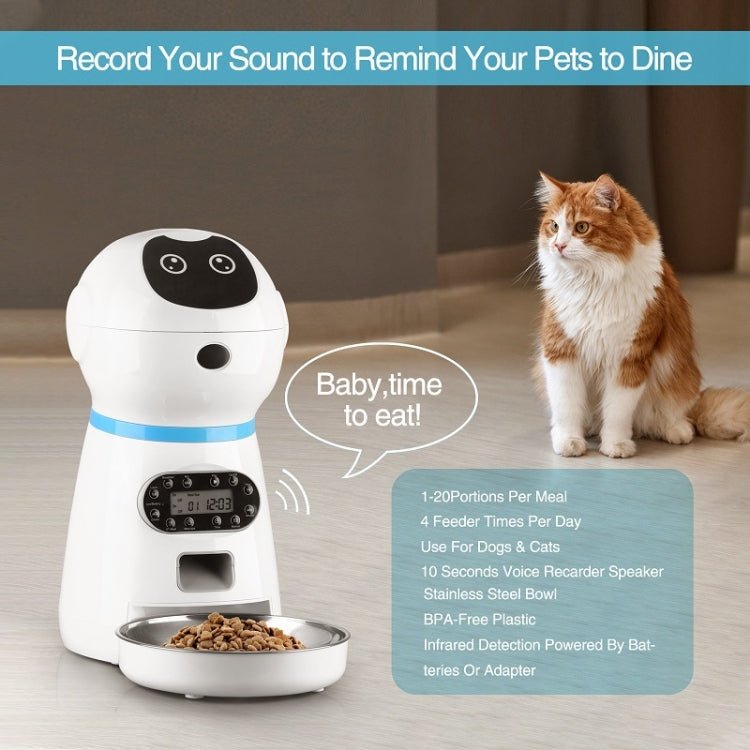 Pet Auto Feeding Intelligent Feed Stainless Steel Food Dish - Trustpick