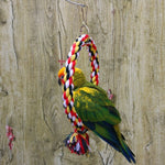 Pet Bird Bite - resistant Cotton Rope Swing Ring Toy Climbing Ring - Trustpick