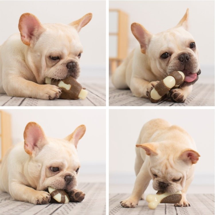 Pet Bite Resistant Toy Nylon Cowhide Molar Teeth Eating Play Bone Dog Toy - Trustpick