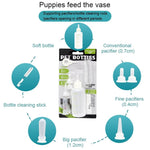 Pet Bottle Set Puppy Kitten Cat Bottle Multiple Pacifiers with Bottle Brush - Trustpick