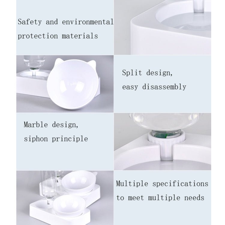 Pet Bowl Anti - tipping Automatic Drinking Water Feeding Bowl - Trustpick