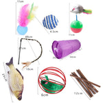 Pet Cat Toy Feather Mouse Funny Cat Channel Sisal Ball Molar Toys - Trustpick