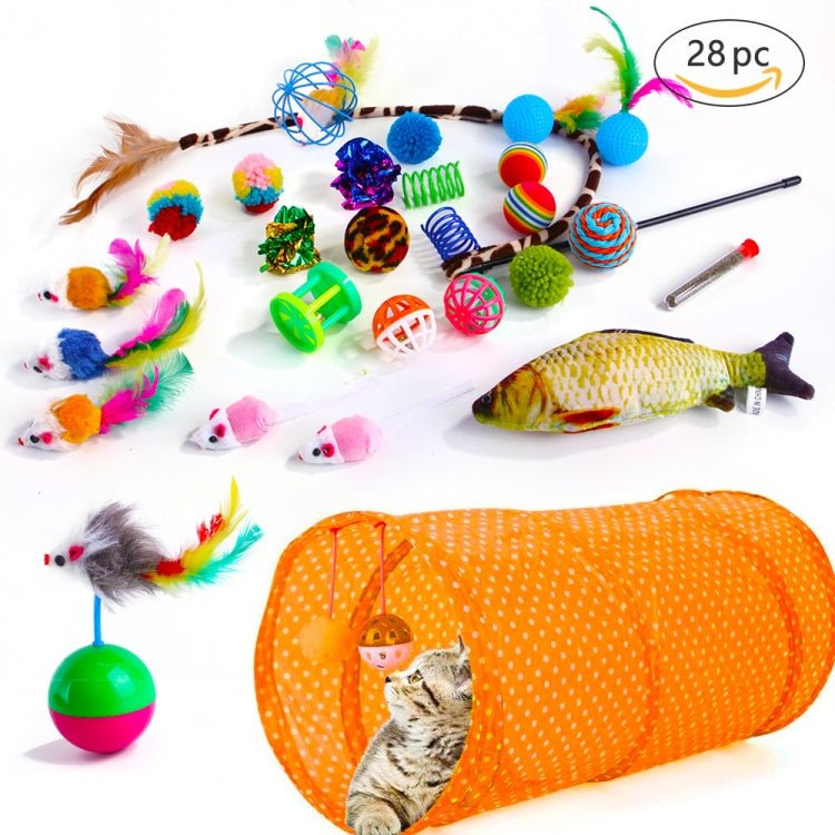 Pet Cat Toy Set Funny Cat Stick Plush Mouse Combo Toy,Specification: - Trustpick