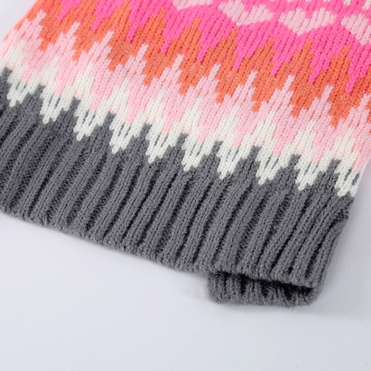 Pet Christmas Costume Sweater Hooded Ball Snowflake Costume - Trustpick