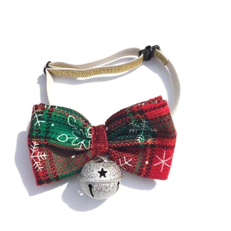 Pet Christmas Hat and Bow Tie Set Holiday Accessories - Trustpick