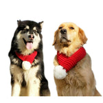 Pet Christmas Wool Scarf Medium & Large Dog Saliva Towel - Trustpick