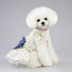 Pet Clothing Dog Cat Spring and Summer Breathable Daisy Skirt - Trustpick