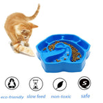 Pet Conch - Shaped Slow Food Bowl Choking - Proof Food Box For Dogs & Cats Random Colour Delivery - Trustpick
