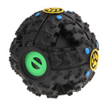 Pet Dog and Cat Food Dispenser Squeaky Giggle Quack Sound Training Toy Chew Ball - Trustpick