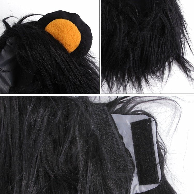 Pet Dog Cat Imitation Lion Headgear Headdress Wig Hat - Trustpick
