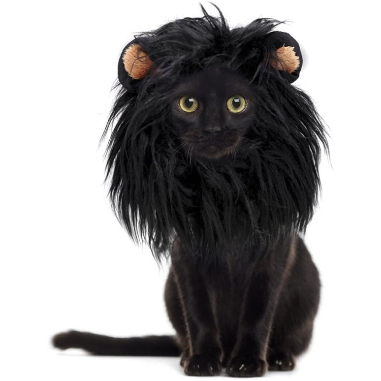 Pet Dog Cat Imitation Lion Headgear Headdress Wig Hat - Trustpick