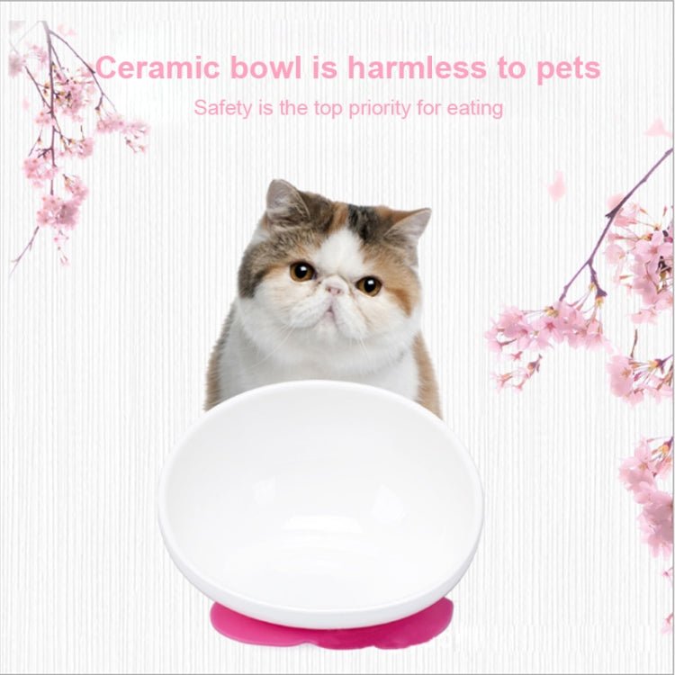 Pet Dog Ceramic Universal Non - slip Food Bowl Feeder - Trustpick