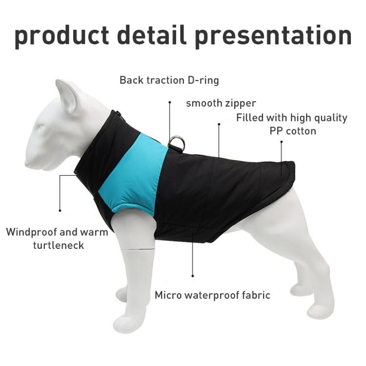 Pet Dog Cotton Vest Ski Suit, Size: XL, Chest: 50cm, Back Length: 40cm - Trustpick