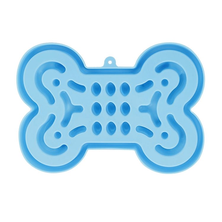 Pet Dog Supplies Bone Puzzle Silicone Slow Food Anti - choke Bowl Tableware - Trustpick