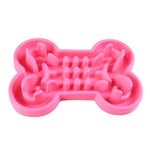 Pet Dog Supplies Bone Puzzle Silicone Slow Food Anti - choke Bowl Tableware - Trustpick