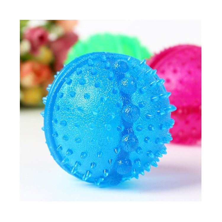 Pet Leakage Food Ball Toy Golden Retriever Puppy Molar Bite Resistant Tooth Toy, Diameter: 8cm, Random Color Delivery - Trustpick