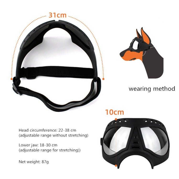Pet Mask Glasses Waterproof And Snowproof Soft Frame Goggles Dog Supplies Sunglasses - Trustpick
