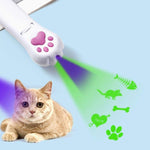 Pet Projection Toy USB Rechargeable LED Pattern Projector Cat Teaser Interactive Toys - Trustpick
