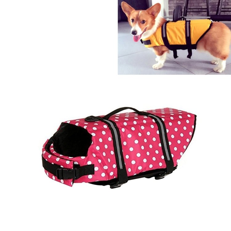 Pet Saver Dog Reflective Stripes Life Vest Jacket for Swimming Boating Surfing, Size: S - Trustpick