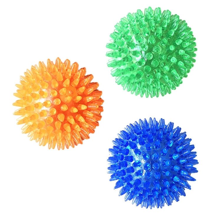 Pet Sounding Toy Hedgehog Ball Golden Retriever Molar Bite Resistant Tooth Toy for Large Pets, Medium, Diameter: 9cm, Random Color Delivery - Trustpick