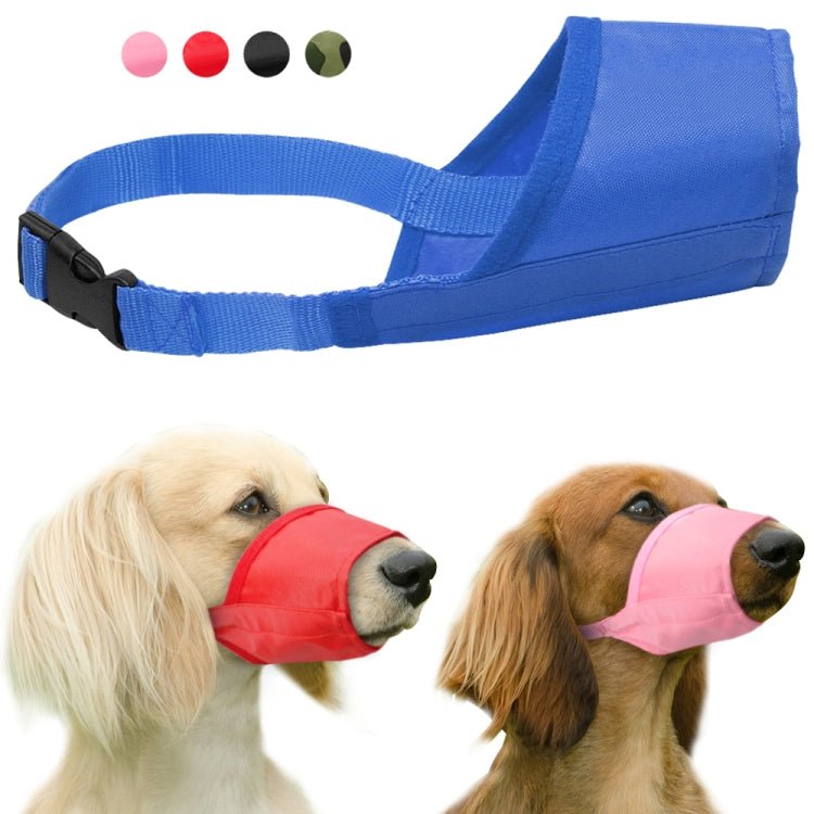 Pet Supplier Dog Muzzle Breathable Nylon Comfortable Soft Mesh Adjustable Pet Mouth Mask Prevent Bite - Trustpick