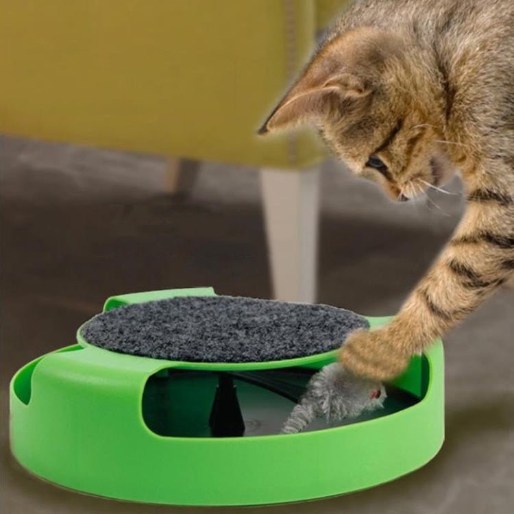 Pet Supplies Cat Plastic Catch the Mouse Interactive Turntable Pet Toys - Trustpick