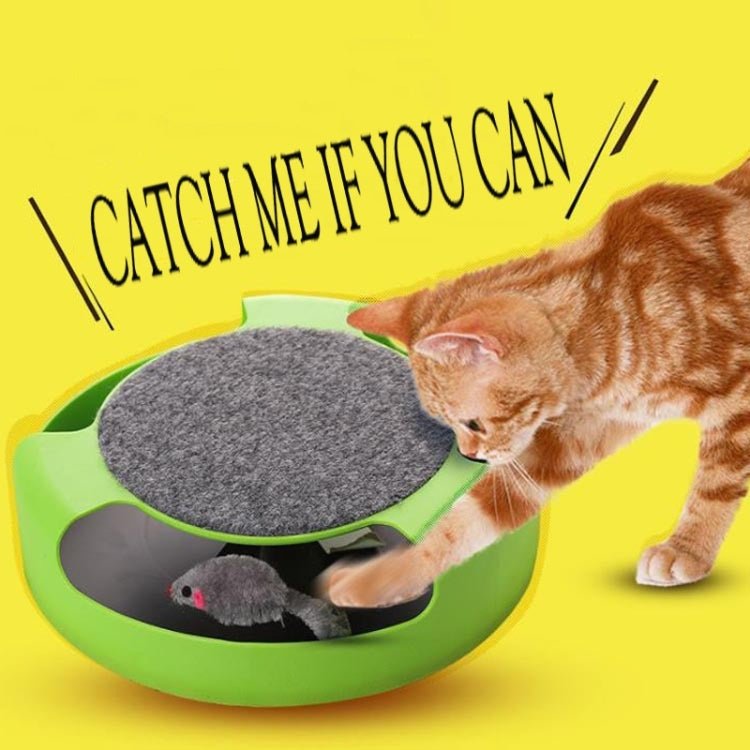 Pet Supplies Cat Plastic Catch the Mouse Interactive Turntable Pet Toys - Trustpick
