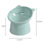 Pet Tall Protection Cervical Slant Mouth Food Bowl Anti - overturning Plastic Cat Bowl - Trustpick