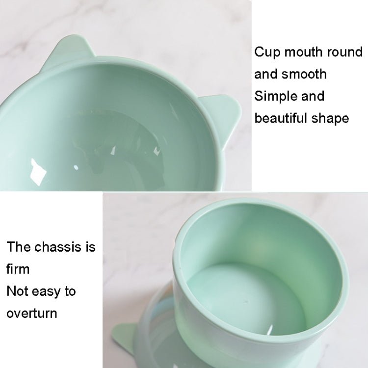 Pet Tall Protection Cervical Slant Mouth Food Bowl Anti - overturning Plastic Cat Bowl - Trustpick