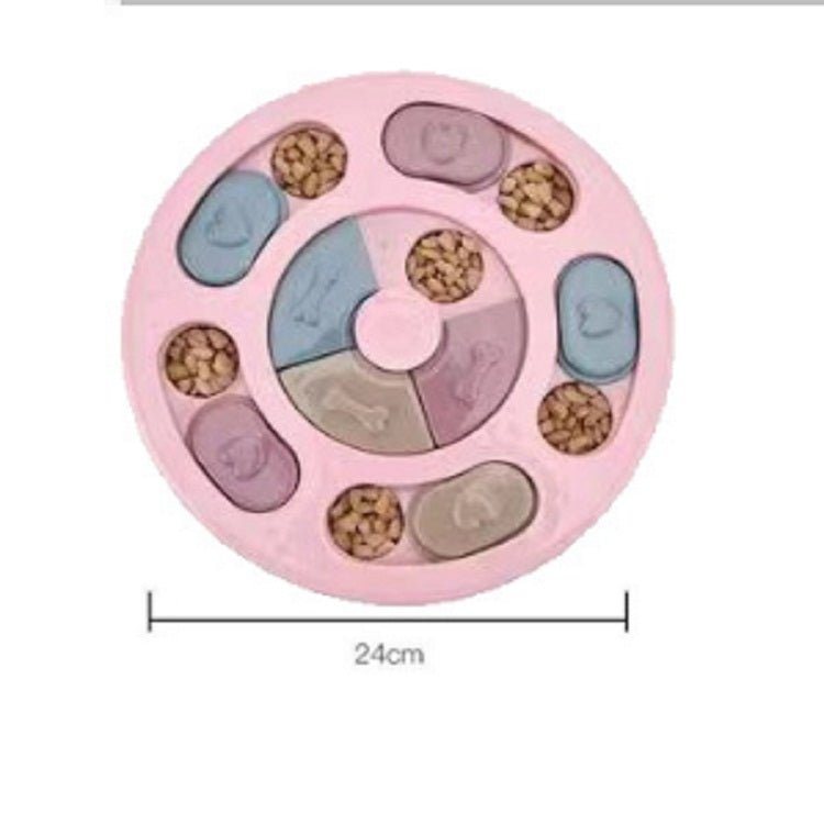 Pet Toy Dog Food Turntable Eating Puzzle Anti - Smashing Dog Bowl Supplies - Trustpick
