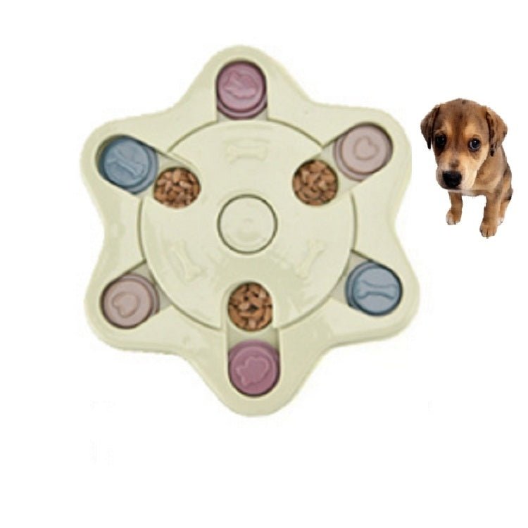 Pet Toy Dog Food Turntable Eating Puzzle Anti - Smashing Dog Bowl Supplies - Trustpick