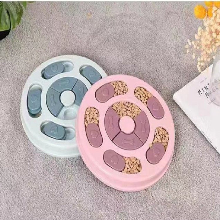 Pet Toy Dog Food Turntable Eating Puzzle Anti - Smashing Dog Bowl Supplies - Trustpick