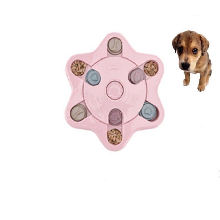 Pet Toy Dog Food Turntable Eating Puzzle Anti - Smashing Dog Bowl Supplies - Trustpick