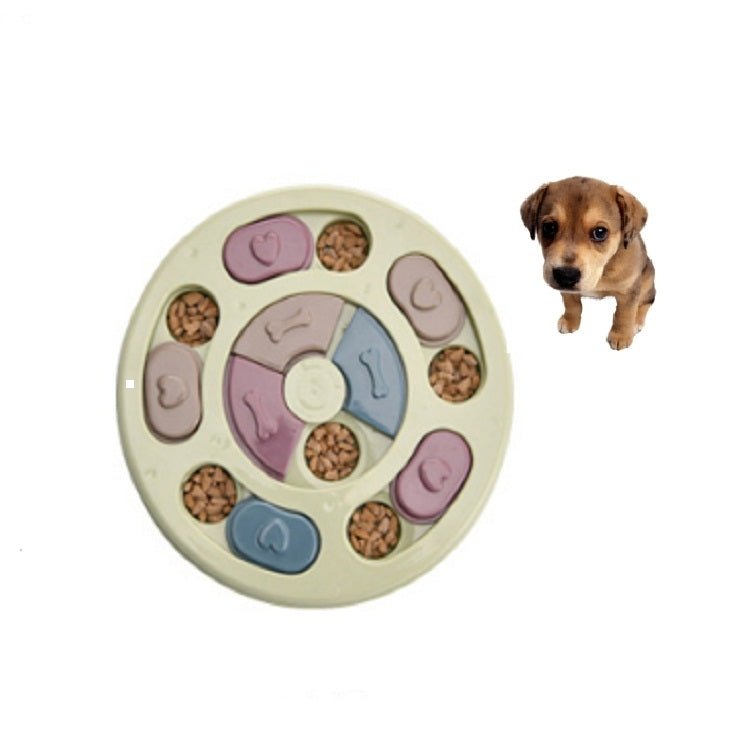 Pet Toy Dog Food Turntable Eating Puzzle Anti - Smashing Dog Bowl Supplies - Trustpick