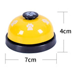 Pet Toy Training Called Dinner Small Bell Footprint Ring Dog Toys - Trustpick