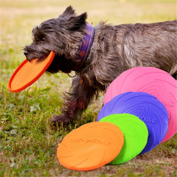 Pet toys Large Dog Flying Discs Trainning Puppy Toy Rubber Fetch Flying Disc Frisby - Trustpick