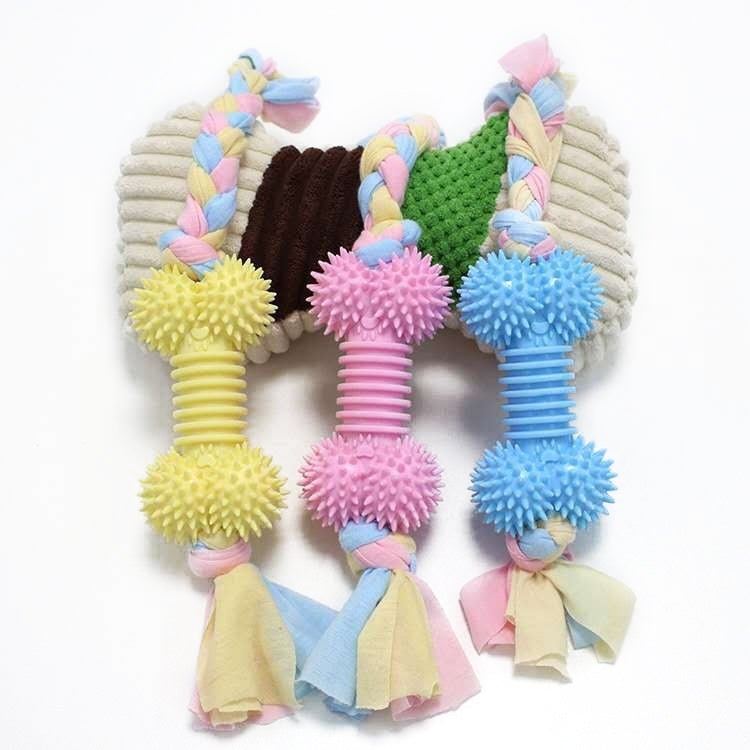 Pet Toys TPR Bite Resistance Dog Supplies Cotton Rope Cloth Toys - Trustpick