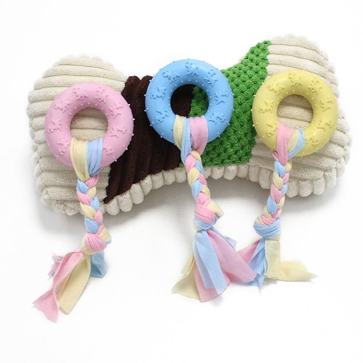 Pet Toys TPR Bite Resistance Dog Supplies Cotton Rope Cloth Toys - Trustpick