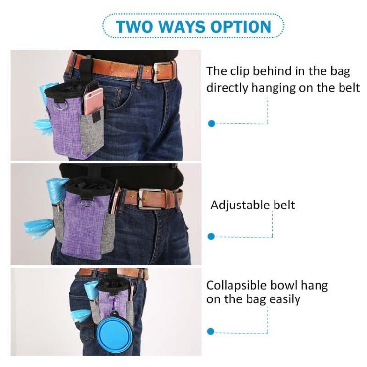 Pet Training Waist Bag With Belt Portable Outing Training Pet Snack Bag - Trustpick