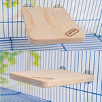 Pet Wooden Rectangular Springboard Hamster Small Pets Pedal Toys, Small - Trustpick